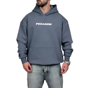 هودی پنبه سه نخ طوسی مدل پگادور