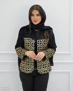 کت مزونی مخمل پولک دوزی