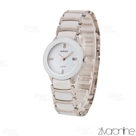 ساعت رادو زنانه سرامیکی دو رنگ سیلور سفید 105577