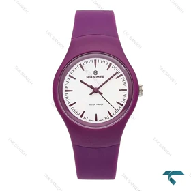ساعت هامر زنانه خلبانی بنفش صفحه سفید Hummer-6527-U