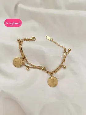 دستبند استیل طرح طلا