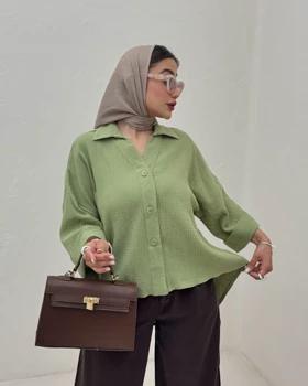 شومیز پشت بلند پاکتی دبل‌فیس