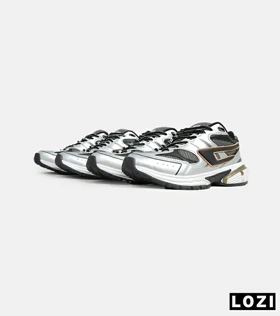 کفش کتانی بزرگپا نقره ای خاکستری مشکی DIESEL S-SERENDIPITY SPORT مدل 6921