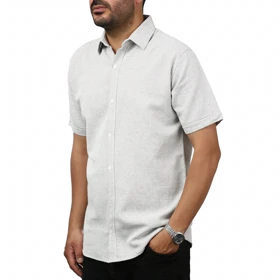 پیراهن آستین کوتاه بیسکوییتی سیزر مدل 15111799