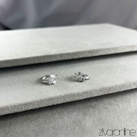 گوشواره زنانه مدل پروانه تمام نگین 20440