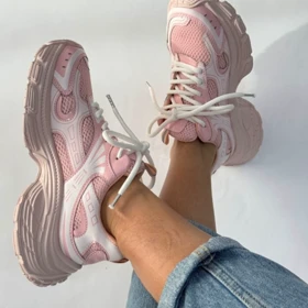 کتانی پنجره ای 4215 (صورتی)