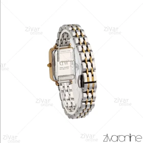 ساعت دنیل ولینگتون زنانه مستطیلی طلایی نقره ای صفحه سرمه ای 107122