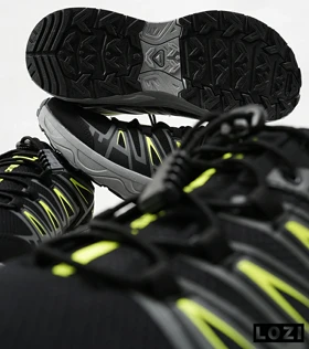 کفش کتانی مشکی سبز سالومون Salomon X ULTRA