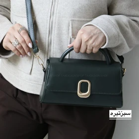 کیف زنانه مجلسی مدل مریان (سبز تیره)