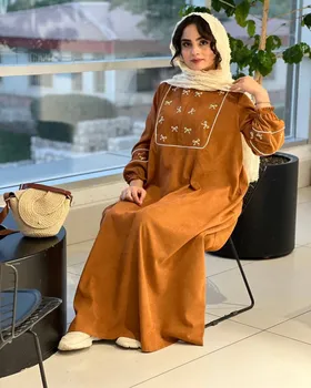 مانتو مخمل کبریتی مدل پاپیون کد 78314