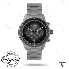 ساعت لاکسمی کورنوگراف مردانه 8160-6 فیلی صفحه مشکی Laxmi-9247-G