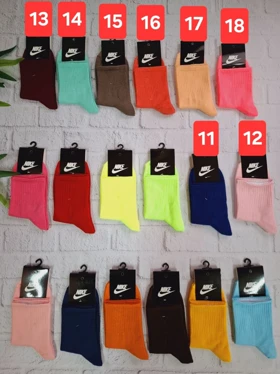 جوراب نیم ساق ساده کش اسپرت کد 1493