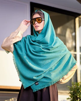 شال پاییزه موهر دستک نگین 20538