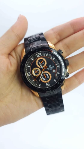 ساعت مچی مردانه نیوی فورس Naviforce 8020 سه موتور فعال کرنوگراف
