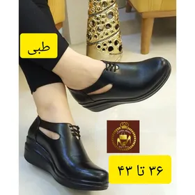 کفش کالج لژدار طبی بزرگپا زنانه بهارناز تا سایز 43