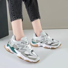 کفش و کتانی زنانه و دخترانه مدل نیوبالانس NEWBALANCE 9060 رنگ طوسی کد 8221