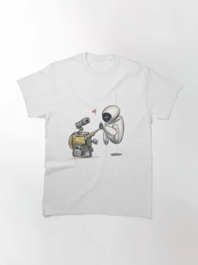 تیشرت وال ای | Wall-e Illustration Classic کد 235491