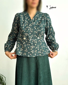 شومیز مخمل کبریتی چپ و راستی