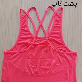 تاپ زنانه ورزشی بندی پشت تور nike