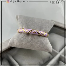 دستبند زنانه بنگل با طرح میناکاری شیک و ظریف کد bg10013