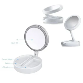 رینگ لایت و آینه آرایشی کد 001