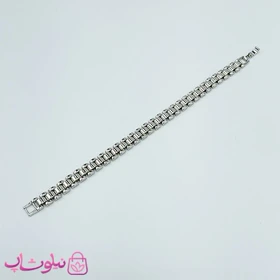 دستبند ژوپینگ زنانه طرح رولکس نقره ای کد 4391