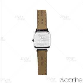 ساعت کارتیر مدل سانتوس دومونت قاب رزگلد نقره ای صفحه سفید 106175