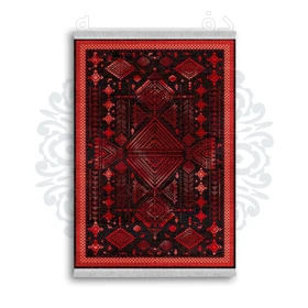 *جدید* فرشینه از جنس پارچه شانل مخمل ترک طرح فانتزی برند دفه کد 906