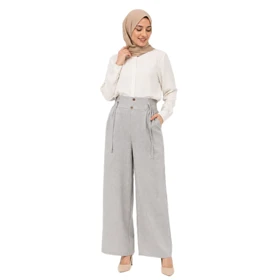 شلوار لینن بگ زنانه کد 673