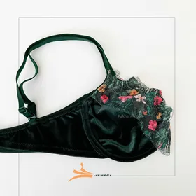 ست مخملی سبز برند نوشه پوش
