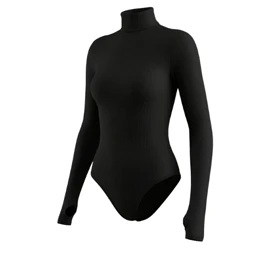 بادی یقه اسکی آستین انگشتی مشکی