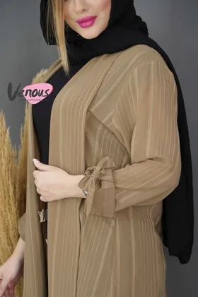 مانتو کراش آستین بنددار