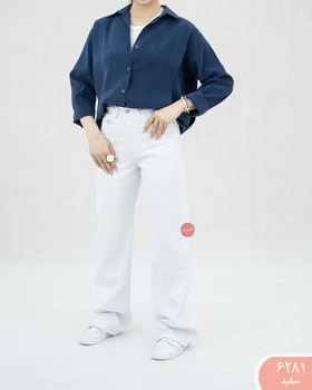 شلوار جین نیم بگ 6281