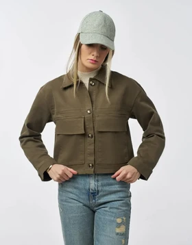 کت کراپ کتان کجراه دوجیب