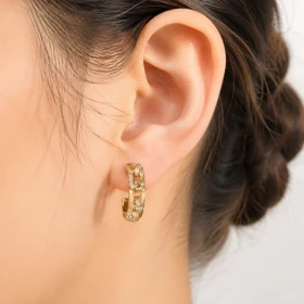 گوشواره ژوپینگ جواهری کدgxu165گالری زیورآلات آوآرین