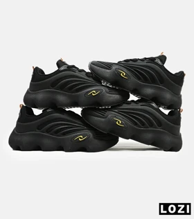 کفش کتانی مردانه مشکی زرد ADIDAS yeezy 700 v2