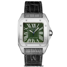 ساعت مردانه کارتیه سانتوس Cartier Santos 100-SGK