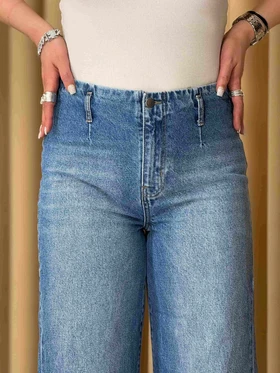 شلوار جین واید آبی روشن 170601