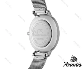 ساعت دنیل ولینگتون زنانه حصیری نقره ای w-2293
