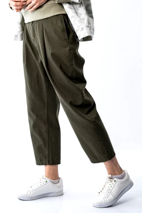 شلوارکتان پیلی دار پشت کش زنانه