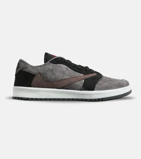 کفش کتانی مردانه قهوه ای طوسی مشکی قهوه ای NIKE travis scott