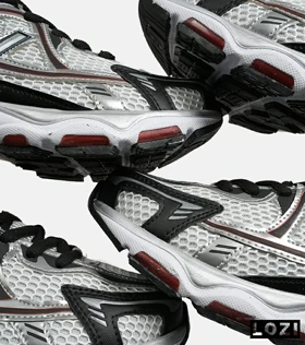 کفش کتانی مردانه و زنانه سفید قرمز مشکی NEW BALANCE 1064