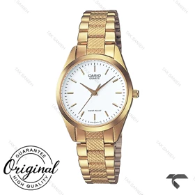 ساعت کاسیو LTP-1274G-7A زنانه طلایی صفحه سفید Casio-10279-L
