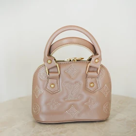 خرید کیف دخترانه پاسپورتی دو دسته مارک LV (قهوه ای)