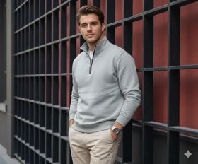 دورس نیم زیپ 3 نخ برش باکس فیت