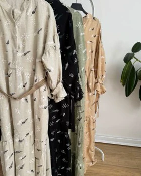 پیراهن مانتویی گلسا همراه کمربند