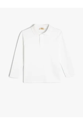 تیشرت یقه پولو بچگانه اورجینال کوتون koton