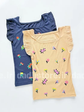 کراپ تاپ کبریتی گل‌دار