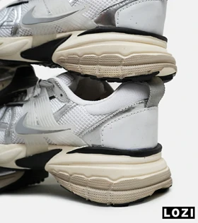 کفش کتانی مردانه و زنانه سفید طوسی کرم Nike cushlon