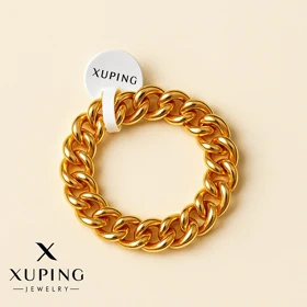 انگشتر زنجیری پهن طلایی زنانه – Xuping